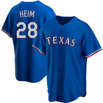 Texas Rangers Jonah Heim Black Holographic Replica Men's